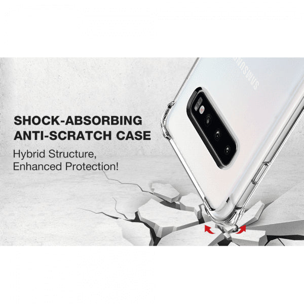 Samsung Galaxy S10 Plus Iskunkestävä Läpinäkyvä Kuori