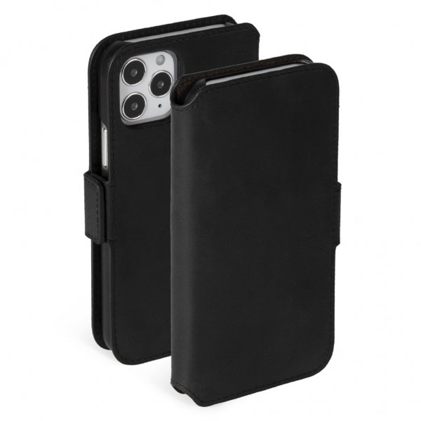 Krusell iPhone 12 Mini -kotelo, Sunne PhoneWallet Vintage Black