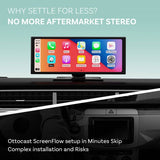 Ottocast ScreenFlow Kannettava Infotainment-näyttö autoon CarPlay/Android Auto