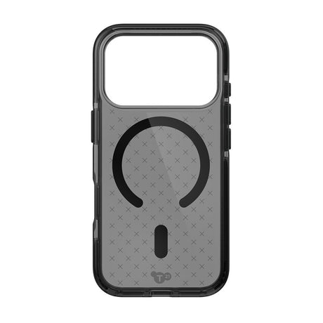 Tech21 iPhone 17 Pro/iPhone 18 Pro -kuori EvoCheck MagSafe Smokey Musta