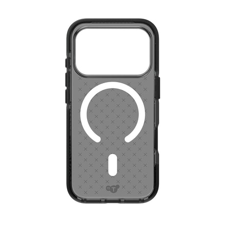 Tech21 iPhone 17 Pro/iPhone 18 Pro -kuori EvoCheck MagSafe Smokey Musta