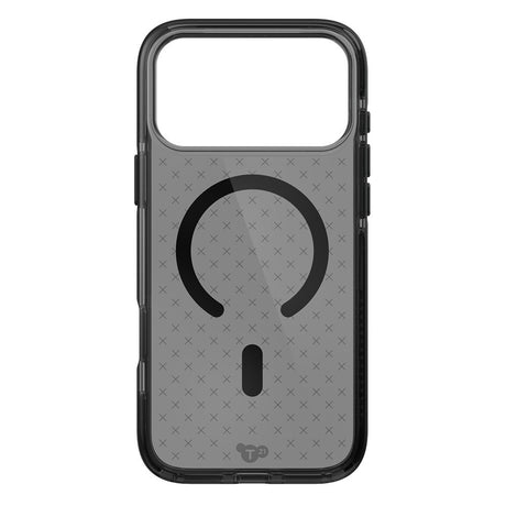 Tech21 iPhone 17 Pro Max/iPhone 18 Pro Max -kuori EvoCheck MagSafe Smokey Musta