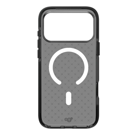 Tech21 iPhone 17 Pro Max/iPhone 18 Pro Max -kuori EvoCheck MagSafe Smokey Musta