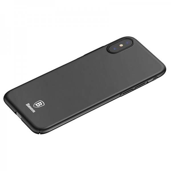 Baseus iPhone X/Xs -kuori, ohut kotelo, musta