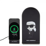 Karl Lagerfeld Langaton laturi Magnetic Desk Charger Ikonik MagSafe Musta