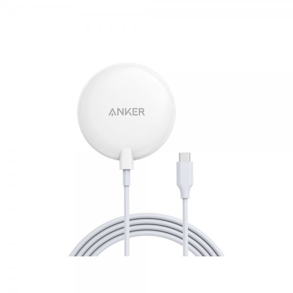 Anker Langaton Laturi PowerWave Magnetic Pad 7.5W MagSafe Valkoinen