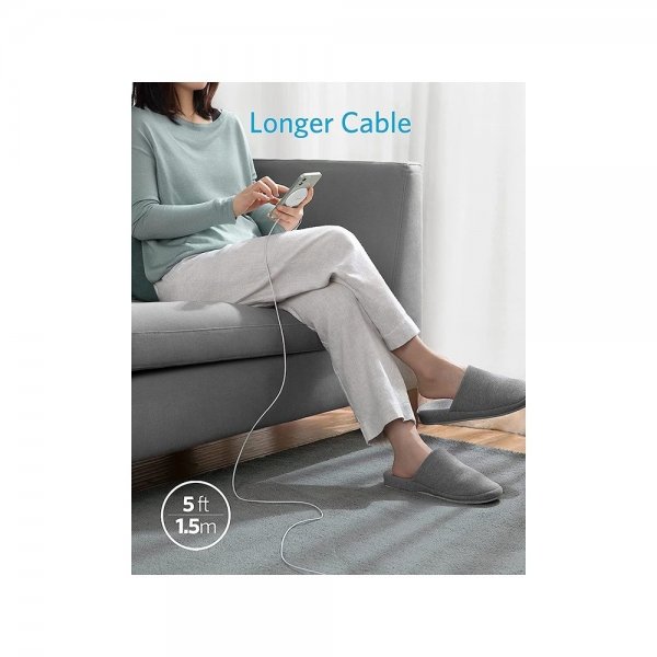 Anker Langaton Laturi PowerWave Magnetic Pad 7.5W MagSafe Valkoinen