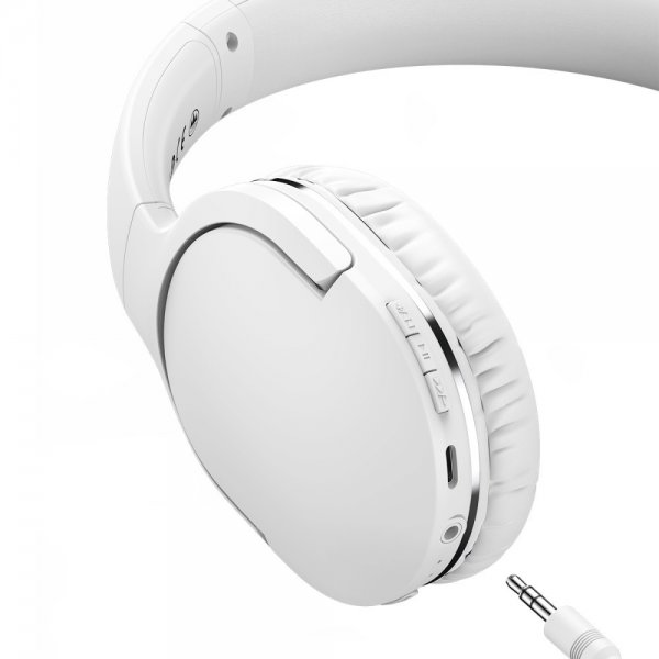 Baseus Langattomat Over-Ear Encok -Kuulokkeet, valkoinen