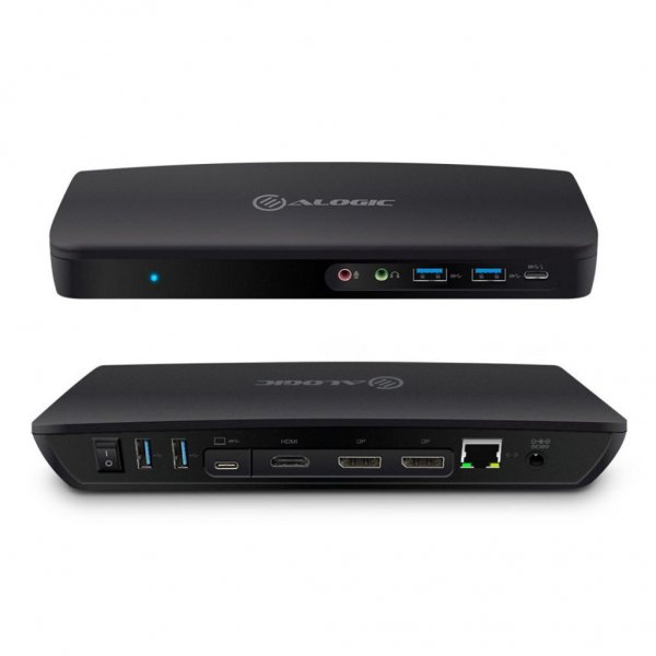 ALOGIC USB-C ja USB 3.0 Kolmoisnäyttö Telakka 4K & 80W virtalähde  