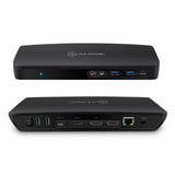 ALOGIC USB-C ja USB 3.0 Kolmoisnäyttö Telakka 4K & 80W virtalähde  