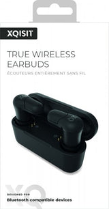 Xqisit True Wireless -nappikuulokkeet, Compact, musta