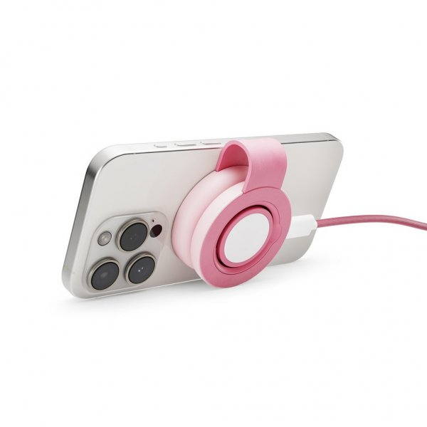 Twelve South Langaton Laturi ButterFly SE 2-in-1 Qi2 MagSafe Pinkki