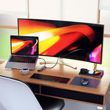 Satechi Slim USB-C MultiPort Ethernet-liitännällä, musta