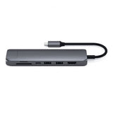 Satechi Slim USB-C MultiPort Ethernetillä, tähtiharmaa
