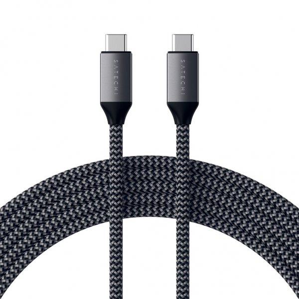 Satechi USB-C–USB-C-kaapeli 2 m harmaa