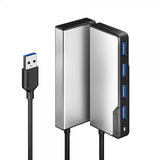 ALOGIC USB-A Fusion SWIFT 4-porttinen keskitin Rymdgrå  