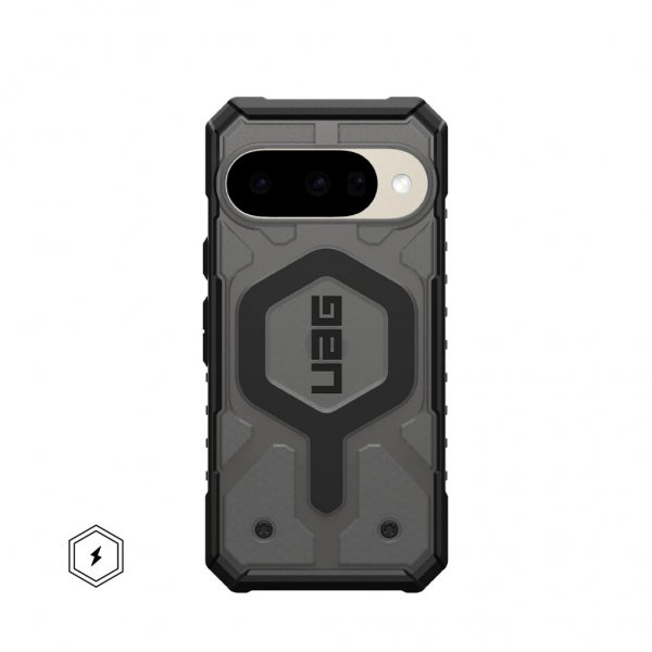 Urban Armor Gear (UAG) Google Pixel 10/Pixel 10 Pro -suojakuori Pathfinder Clear MagSafe Ash