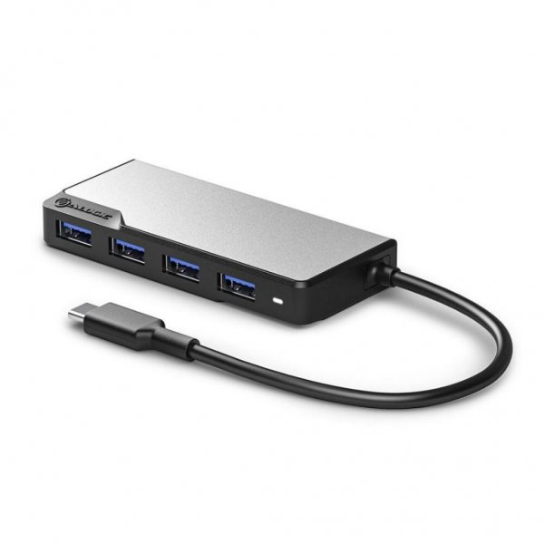 ALOGIC USB-C Fusion SWIFT 4-in-1-keskitin Space Gray  