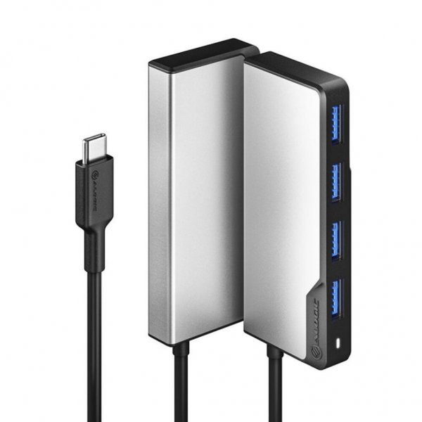ALOGIC USB-C Fusion SWIFT 4-in-1-keskitin Space Gray  