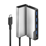 ALOGIC USB-C Fusion SWIFT 4-in-1-keskitin Space Gray  