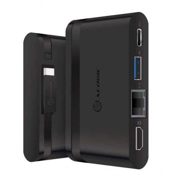 ALOGIC USB-C Travel Dock Essential 4 porttia 100W PD:llä  