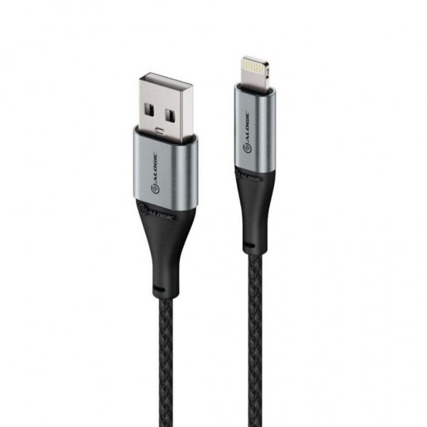 ALOGIC Ultra USB-A/Lightning-kaapeli 1,5 m Avaruusharmaa