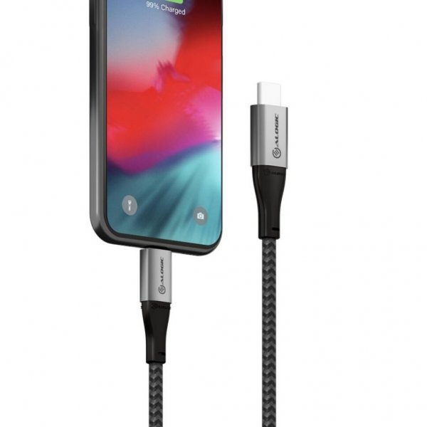 ALOGIC Ultra USB-C/Lightning-kaapeli 1,5 m Space Grey  
