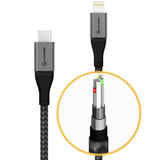 ALOGIC Ultra USB-C/Lightning-kaapeli 1,5 m Space Grey  