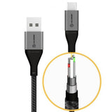ALOGIC Ultra USB-A/USB-C kaapeli 3A/480Mbps 3 metriä Avaruusharmaa