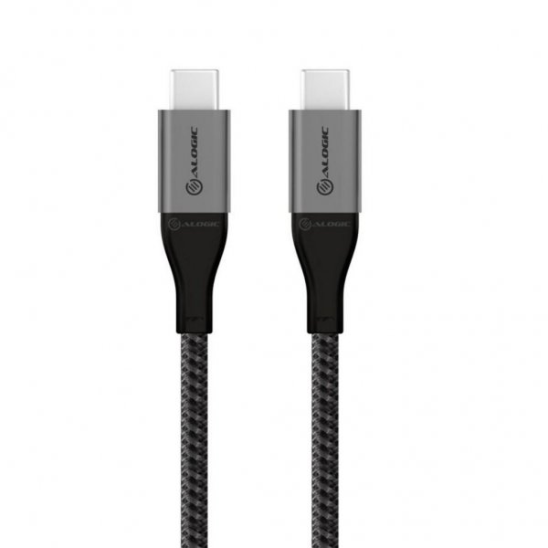 ALOGIC Ultra USB-C/USB-C-kaapeli 5A/480Mbps 1,5 metriä Rymdgrå  