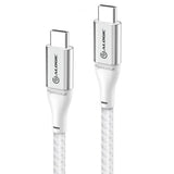 ALOGIC Ultra USB-C/USB-C-kaapeli 5A/480Mbps 1,5 metriä Hopea  