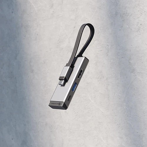 Alogic USB-hub MagForce Trio 3-in-1 Harmaa