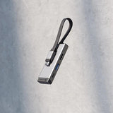 Alogic USB-hub MagForce Trio 3-in-1 Harmaa