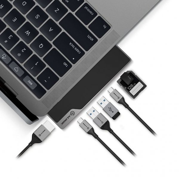 ALOGIC Ultra USB-C Dock NANO Gen 2 - HDMI. USB. SD-kortti 100W PD Avaruusharmaa