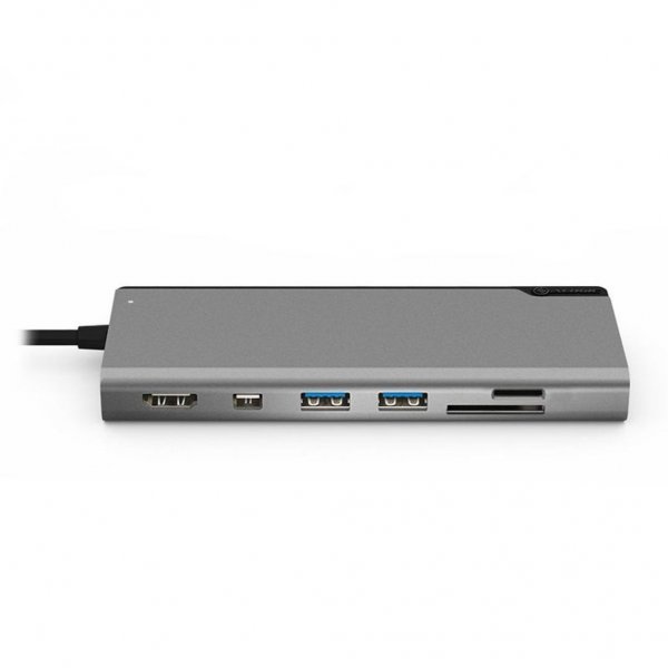 ALOGIC Ultra USB-C Dock PLUS - HDMI. MDP. USB. Ethernet. muistikortinlukija ja 100W PD Avaruusharmaa