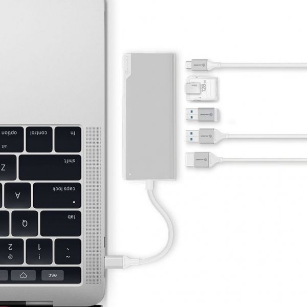 ALOGIC Ultra USB-C Dock UNI - HDMI. USB. SD-kortti 100W PD Hopea
