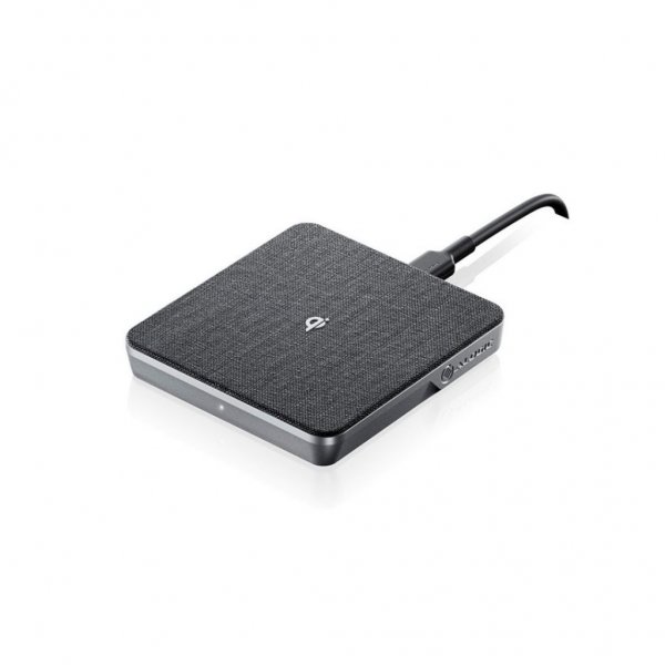 ALOGIC Langaton laturi Qi-lataus 10W - USB-A/USB-C kaapelilla Avaruusharmaa