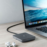 ALOGIC Langaton laturi Qi-lataus 10W - USB-A/USB-C kaapelilla Hopea