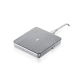 ALOGIC Langaton laturi Qi-lataus 10W - USB-A/USB-C kaapelilla Hopea