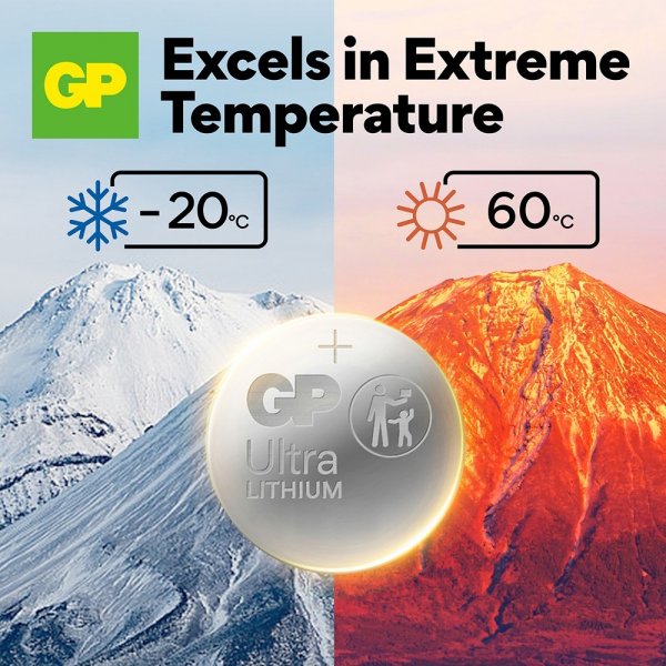 GP Ultra Lithium Nappiparisto CR2032 4 kpl:n pakkaus