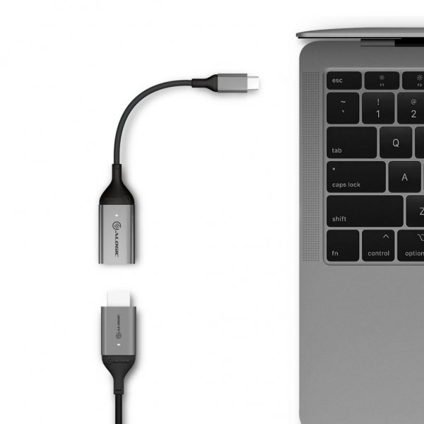 ALOGIC Ultra USB-C Uros DisplayPort Naaras Adapteri 4K @60Hz 15cm