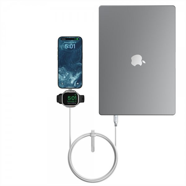 Nomad Universal Cable Apple Watch -laitteelle 1,5 m Valkoinen