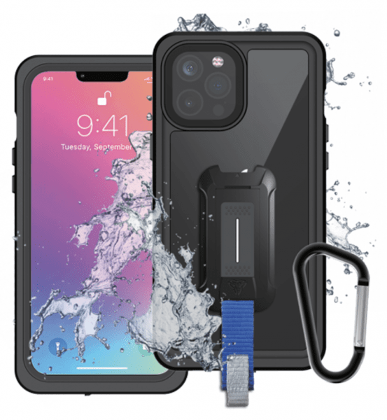 Armor-X iPhone 13 Suojakuori MX vedenkestävä kotelo Musta Läpinäkyvä