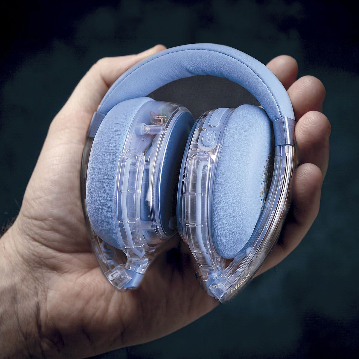 Mixx Trådlösa On-Ear Kuulokkeet StreamQ Go ANC Clear Sininen