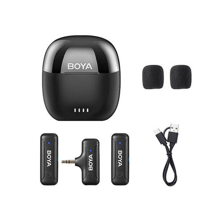 Boya Langaton 2.4 GHz Mikrofoni 2x BY-WM3T-M2 3.5 mm TRS