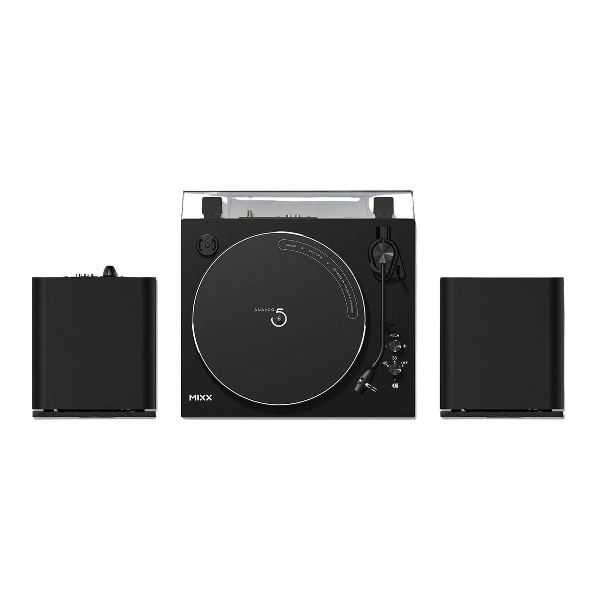 Mixx System 5 Vinyylilevy Soitin Stereo ja Kaiutin Musta