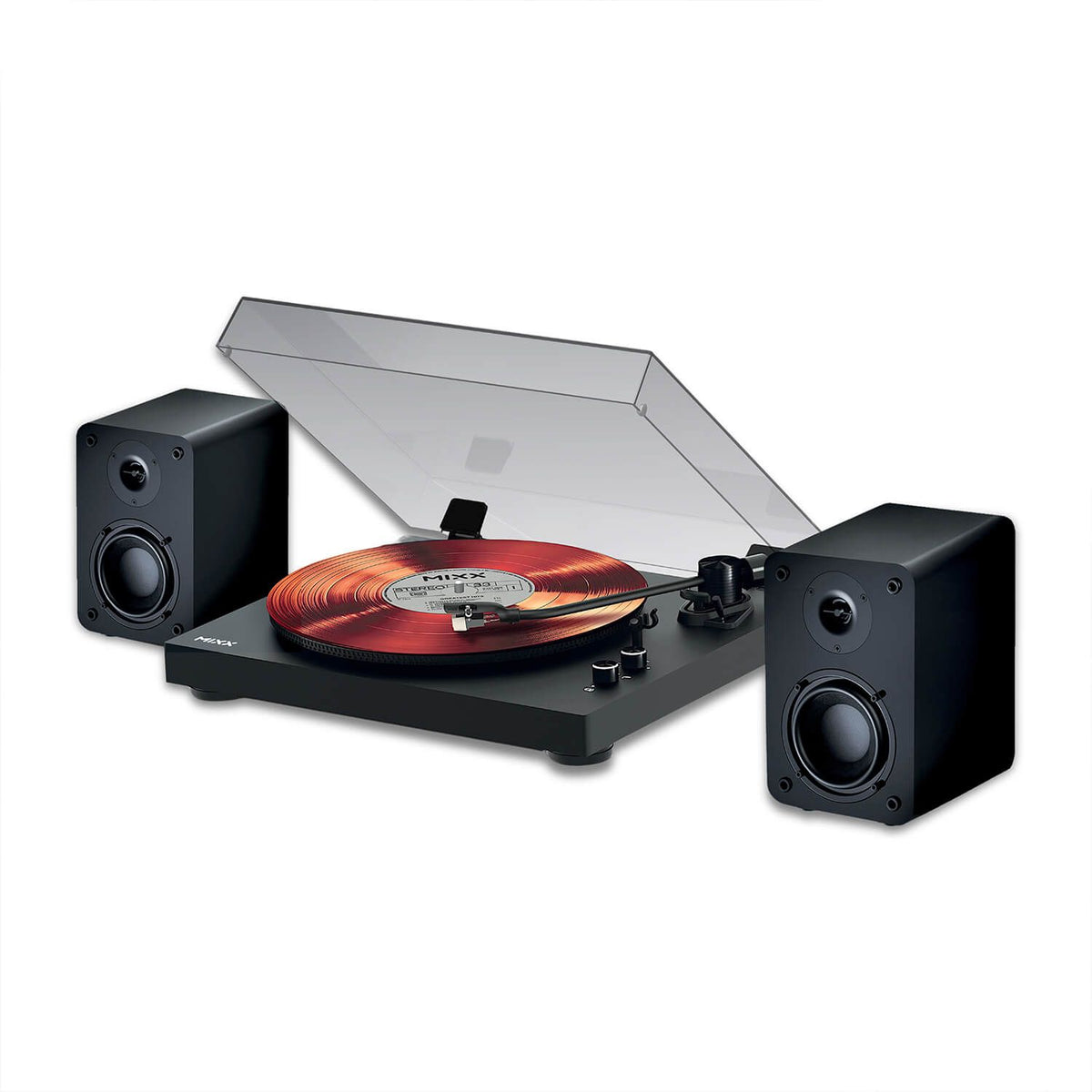 Mixx System 5 Vinyylilevy Soitin Stereo ja Kaiutin Musta
