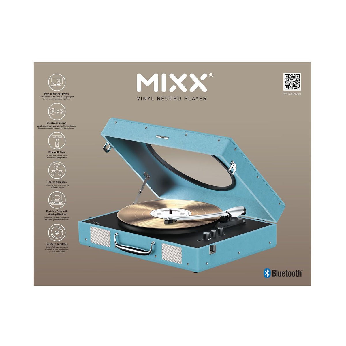 Mixx Revival 65 Vinylsoitin Stereo Turkos