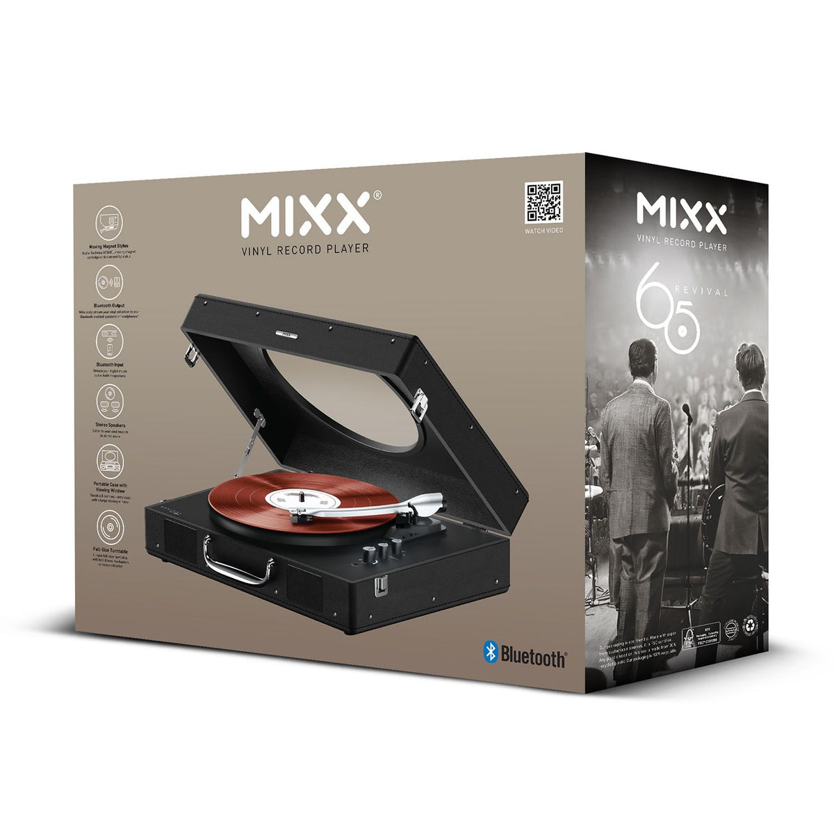 Mixx Revival 65 Vinylsoitin Stereo Musta