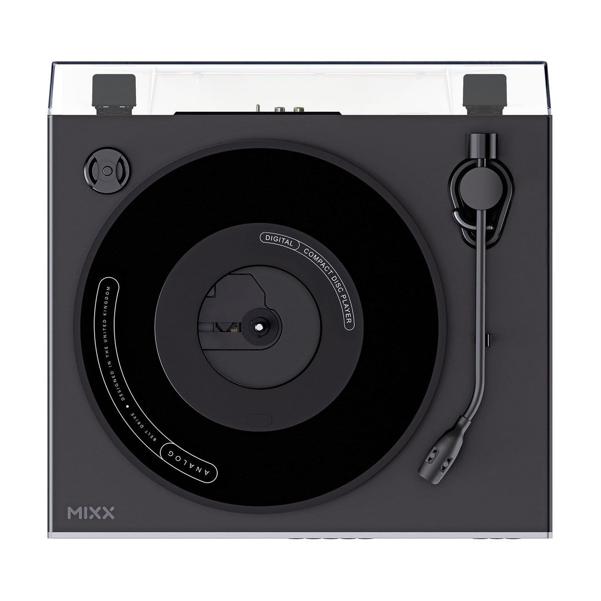 Mixx Analog Plus 2-in-1 Vinyyli- ja CD-Soitin Musta